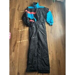Vtg 80s 90s One Piece Ski Suit Snowsuit Retro Women size 10